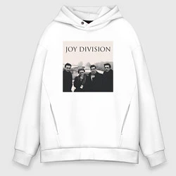 Толстовка оверсайз мужская Тру фанат Joy Division, цвет: белый