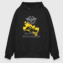 Толстовка оверсайз мужская Rome empire, цвет: черный