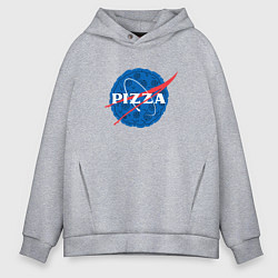 Толстовка оверсайз мужская Pizza x NASA, цвет: меланж