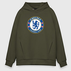 Толстовка оверсайз мужская Chelsea fc sport, цвет: хаки