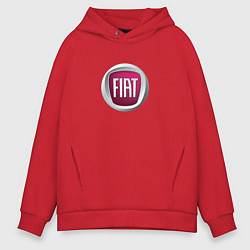Толстовка оверсайз мужская Fiat Italy, цвет: красный
