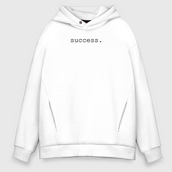 Толстовка оверсайз мужская Success, цвет: белый
