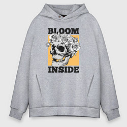Толстовка оверсайз мужская Bloom inside, цвет: меланж