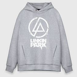 Толстовка оверсайз мужская Linkin Park - white, цвет: меланж