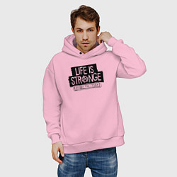 Толстовка оверсайз мужская Life is Strange Before the Storm, цвет: светло-розовый — фото 2