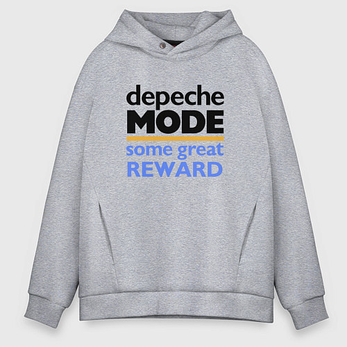 Мужское худи оверсайз Depeche Mode - Some Great Reward / Меланж – фото 1