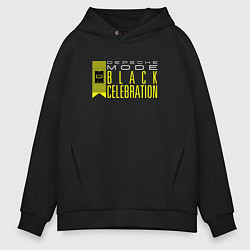 Толстовка оверсайз мужская Depeche Mode - Black Celebration tour logo, цвет: черный