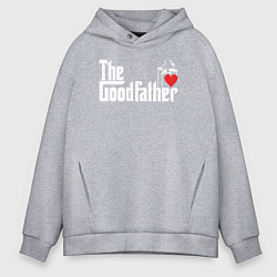 Толстовка оверсайз мужская The godfather love, цвет: меланж