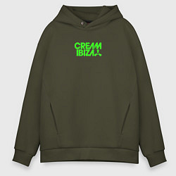 Толстовка оверсайз мужская Cream Ibiza, цвет: хаки
