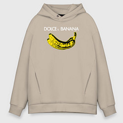 Толстовка оверсайз мужская Dolce Banana, цвет: миндальный