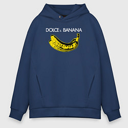 Толстовка оверсайз мужская Dolce Banana, цвет: тёмно-синий