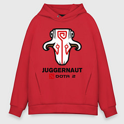Толстовка оверсайз мужская Juggernaut Dota 2, цвет: красный