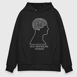Толстовка оверсайз мужская Joy Division - Disorder, цвет: черный