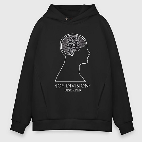 Мужское худи оверсайз Joy Division - Disorder / Черный – фото 1
