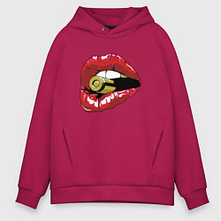 Толстовка оверсайз мужская Гильза во рту, цвет: маджента