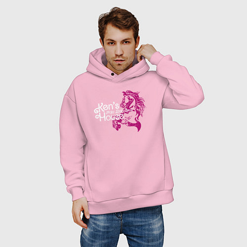 Мужское худи оверсайз Дом Кена / Светло-розовый – фото 3