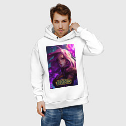 Толстовка оверсайз мужская League of Legends Kaisa Kda, цвет: белый — фото 2