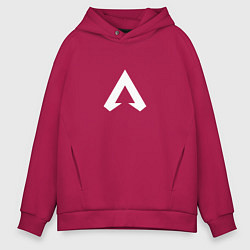 Толстовка оверсайз мужская Logo apex, цвет: маджента