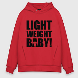 Толстовка оверсайз мужская Light weight baby, цвет: красный