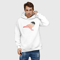 Толстовка оверсайз мужская Crow, цвет: белый — фото 2