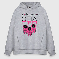 Толстовка оверсайз мужская Squid game, цвет: меланж