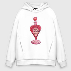 Толстовка оверсайз мужская Люблю себя зелье, цвет: белый