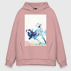 Толстовка оверсайз мужская Ванитас Ной Архивист, цвет: пыльно-розовый