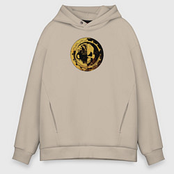 Толстовка оверсайз мужская Механикус Warhammer, цвет: миндальный