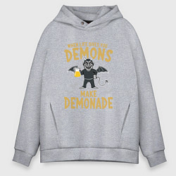 Толстовка оверсайз мужская Make demonade, цвет: меланж