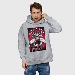 Толстовка оверсайз мужская Магическая битва Мэгуми Фусигуро призыв, цвет: меланж — фото 2