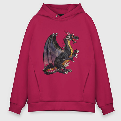 Мужское худи оверсайз HOMM3 Black Dragon / Маджента – фото 1