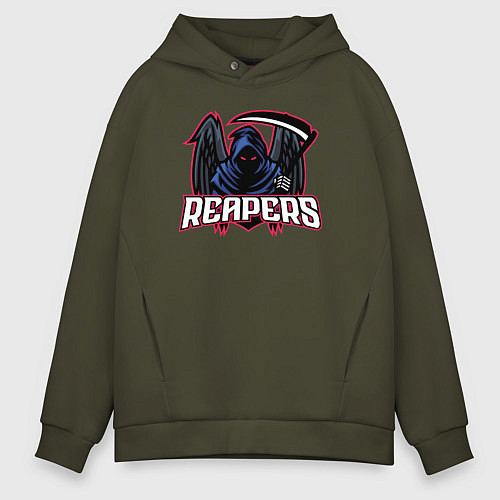 Мужское худи оверсайз Reapers / Хаки – фото 1