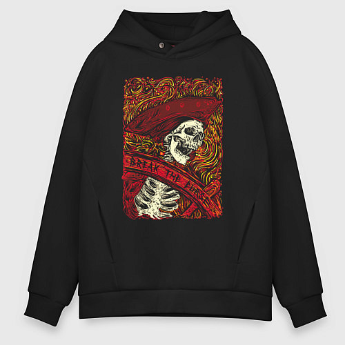 Мужское худи оверсайз Разрушь проклятие / Черный – фото 1