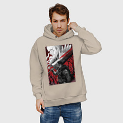 Толстовка оверсайз мужская Griffith and Gats, цвет: миндальный — фото 2