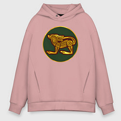 Толстовка оверсайз мужская Эбданы из Total War: Attila, цвет: пыльно-розовый