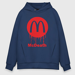 Толстовка оверсайз мужская Mcdeath, цвет: тёмно-синий