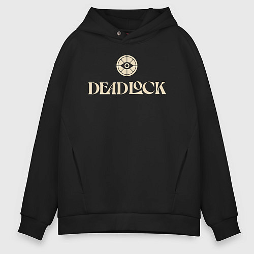Мужское худи оверсайз Deadlock logo / Черный – фото 1