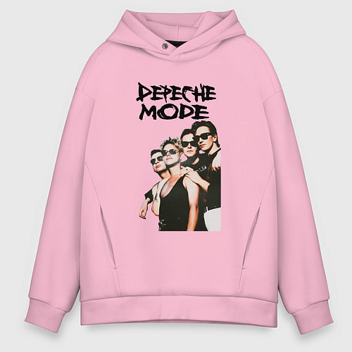 Мужское худи оверсайз Depeche Mode Violator 3 / Светло-розовый – фото 1