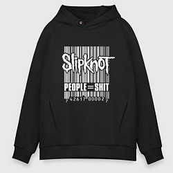 Толстовка оверсайз мужская Slipknot - people shit, цвет: черный