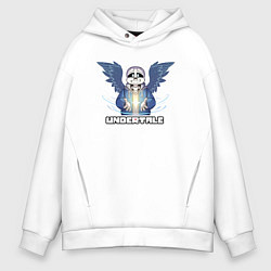 Толстовка оверсайз мужская Undertale Санс, цвет: белый