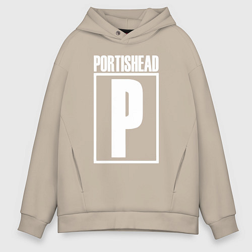 Мужское худи оверсайз Portishead / Миндальный – фото 1