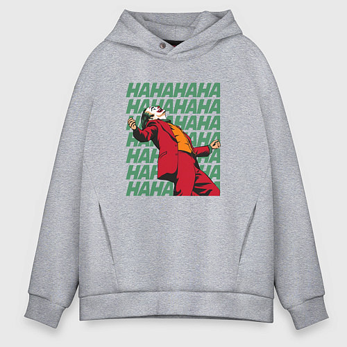 Мужское худи оверсайз Joker / Меланж – фото 1