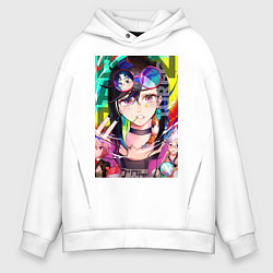 Толстовка оверсайз мужская Дандадан: Момо Аясэ, цвет: белый