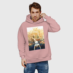 Толстовка оверсайз мужская Для тебя Бессмертный Фуши Джоан, цвет: пыльно-розовый — фото 2