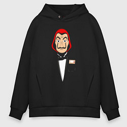 Толстовка оверсайз мужская Money heist godfather, цвет: черный