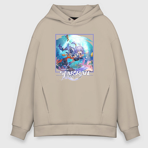 Мужское худи оверсайз Байлу / Миндальный – фото 1