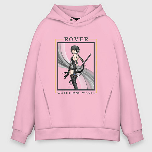 Мужское худи оверсайз Rover Female / Светло-розовый – фото 1