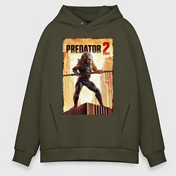 Толстовка оверсайз мужская Predator 2, цвет: хаки