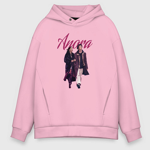 Мужское худи оверсайз Анора / Светло-розовый – фото 1