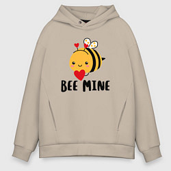 Толстовка оверсайз мужская Будь моим, цвет: миндальный